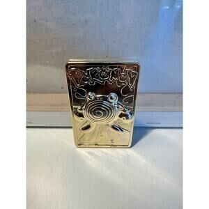 1999 Pokémon #61 POLIWHIRL 23 Karat Gold Plated Trading Card COA